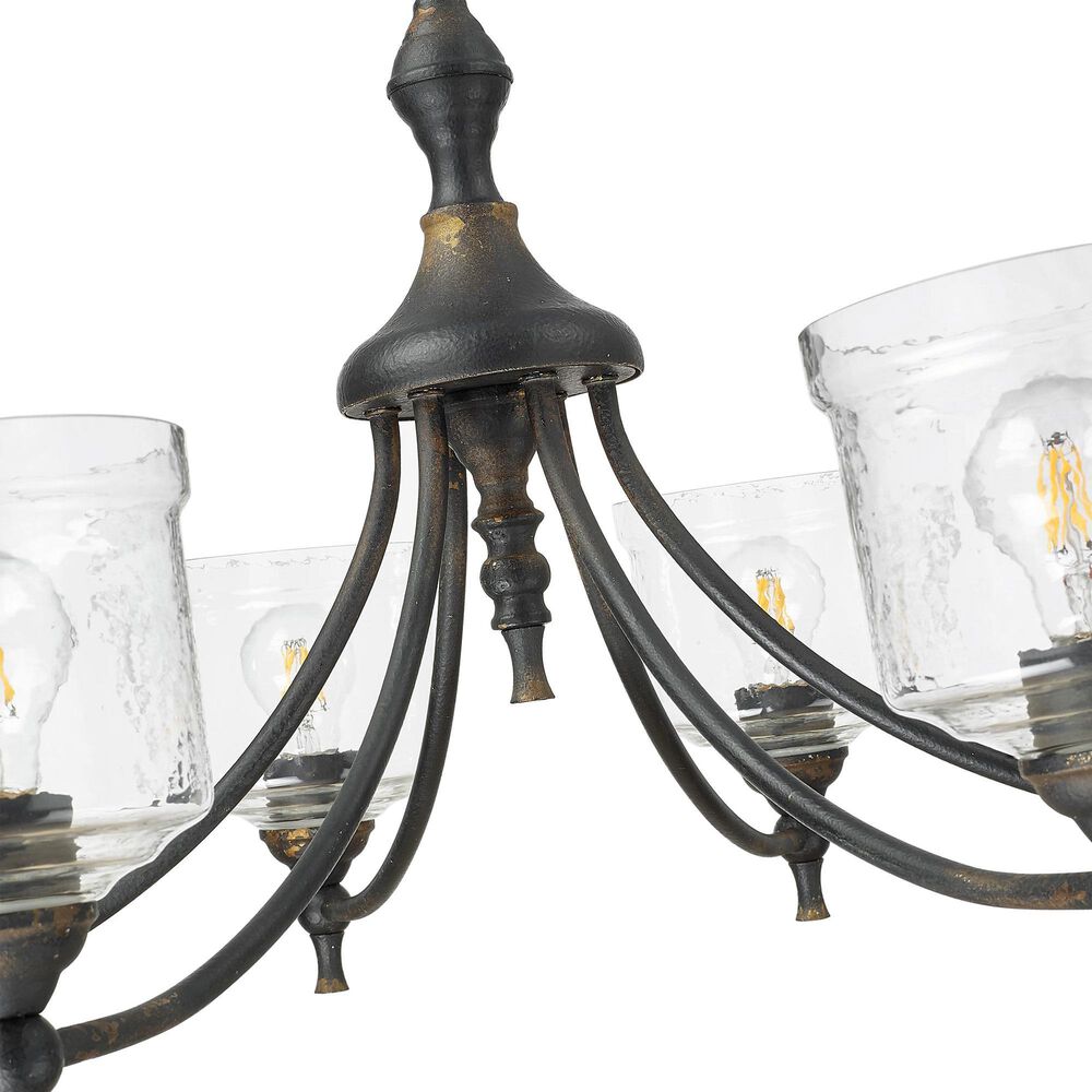 Golden Lighting Keating 6-Light Chandelier in Antique Black, , large