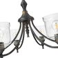 Golden Lighting Keating 6-Light Chandelier in Antique Black, , large