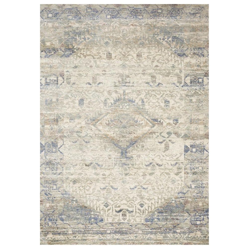 Loloi Revere REV-06 3"9" x 5"9" Ivory and Blue Area Rug, , large