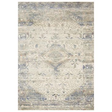 Loloi Revere REV-06 3"9" x 5"9" Ivory and Blue Area Rug, , large