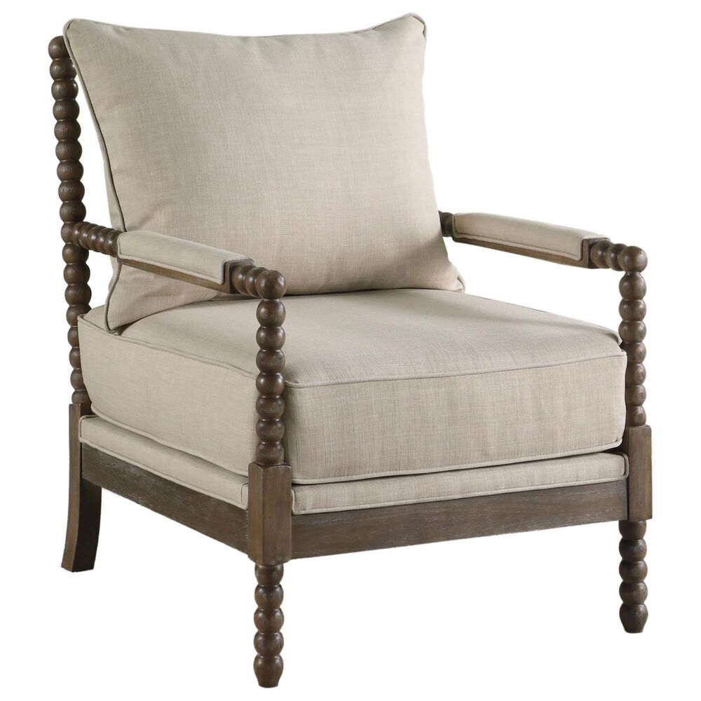 Hearth and Haven Accent Armchair in Beige, , large