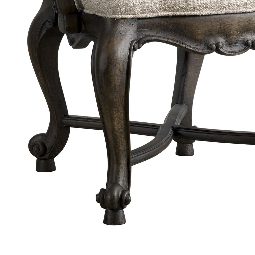 Hooker Furniture Rhapsody Wood Back Arm Chair in Rustic Walnut &#40;Set of 2&#41;, , large