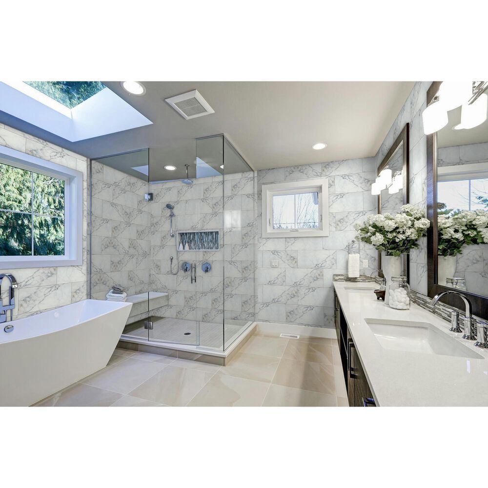 Emser Parkview White 12&quot; x 24&quot; Matte Porcelain Tile, , large