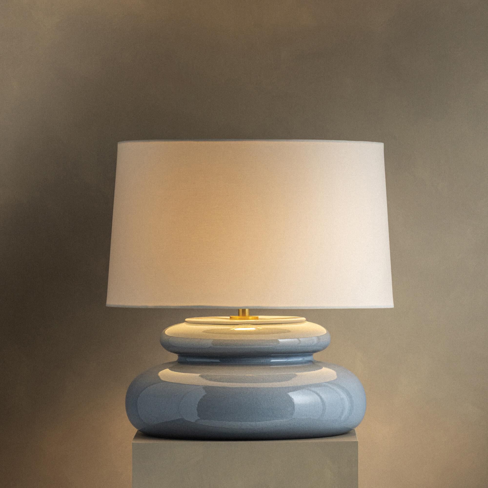 Mitzi Lighting Pia Table Lamp in Aged Brass and Chateau Crackle