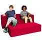 Jaxx Zipline Big Kids Modular Sofa & Ottoman in Cherry, , large