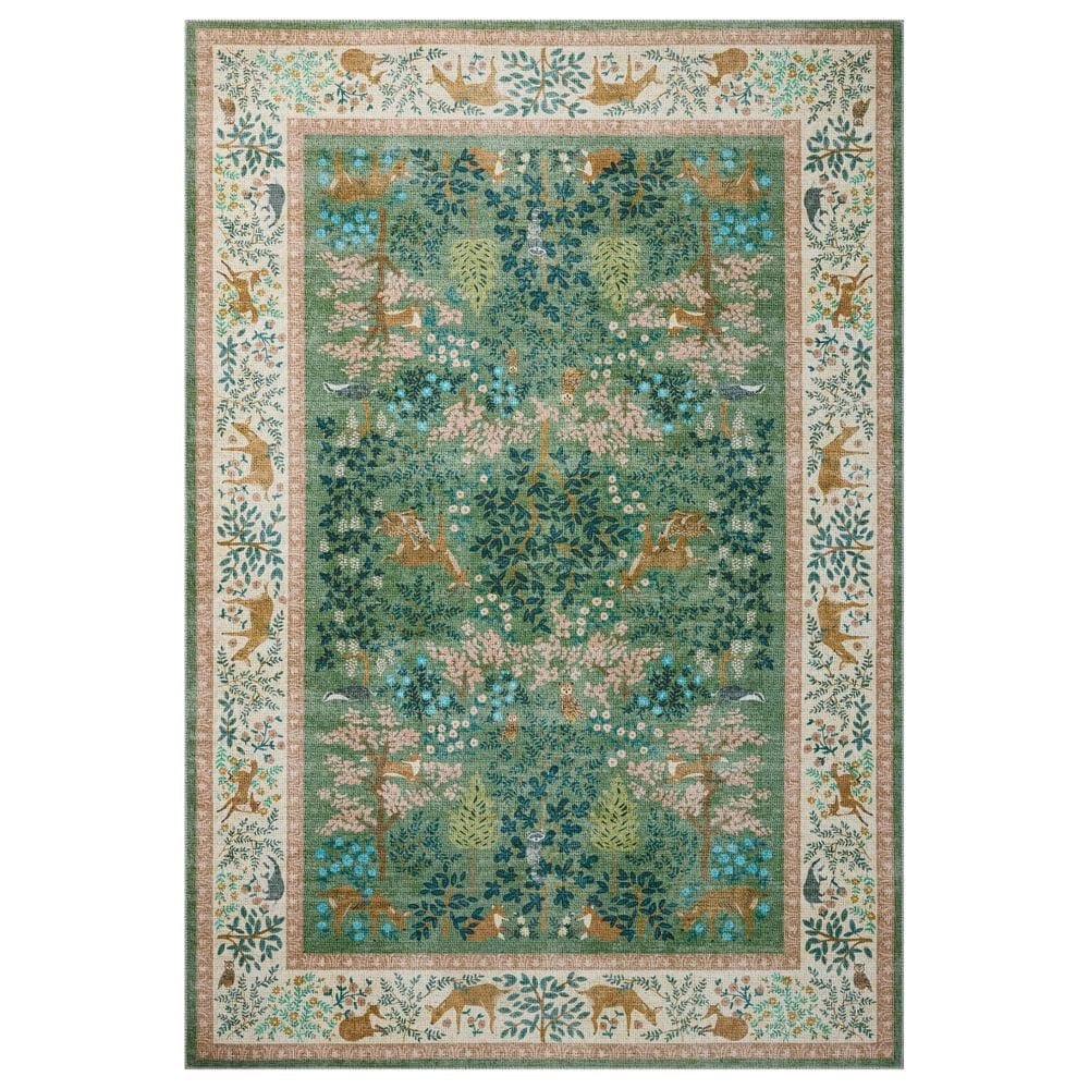 Loloi Canopy Woodland Sage and Blush 5" x 7"6" Area Rug, , large