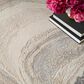 Nourison Brushstrokes 5"3" x 7"3" Cream and Grey Area Rug, , large