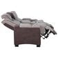 Titanic Furniture Power Reclining Loveseat with Power Headrest in Brown, , large