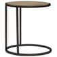Bernards Furniture Trilogy Metal Wood Top Chairside Table in Toffee, , large