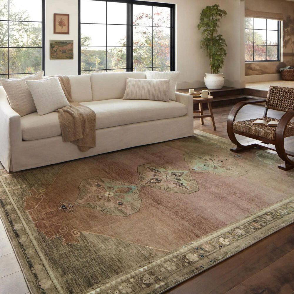 Loloi Sinclair 5&#39; x 7&#39; Clay and Tobacco Area Rug, , large