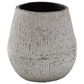 Ashley Claymount 8" Vase in Distressed White and Brown, , large
