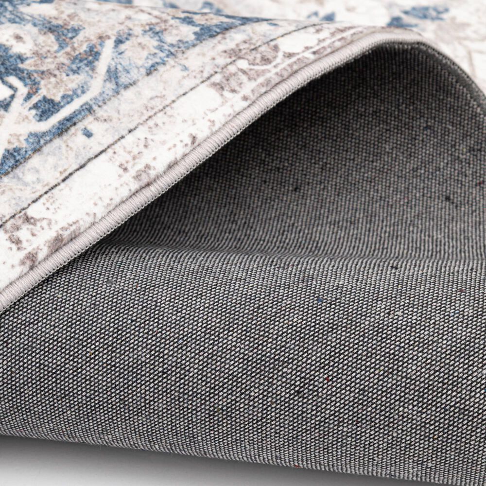 Central Oriental Trisha Yearwood Belmont Jabari 5&#39; x 7&#39; Tan and Dark Blue Area Rug, , large