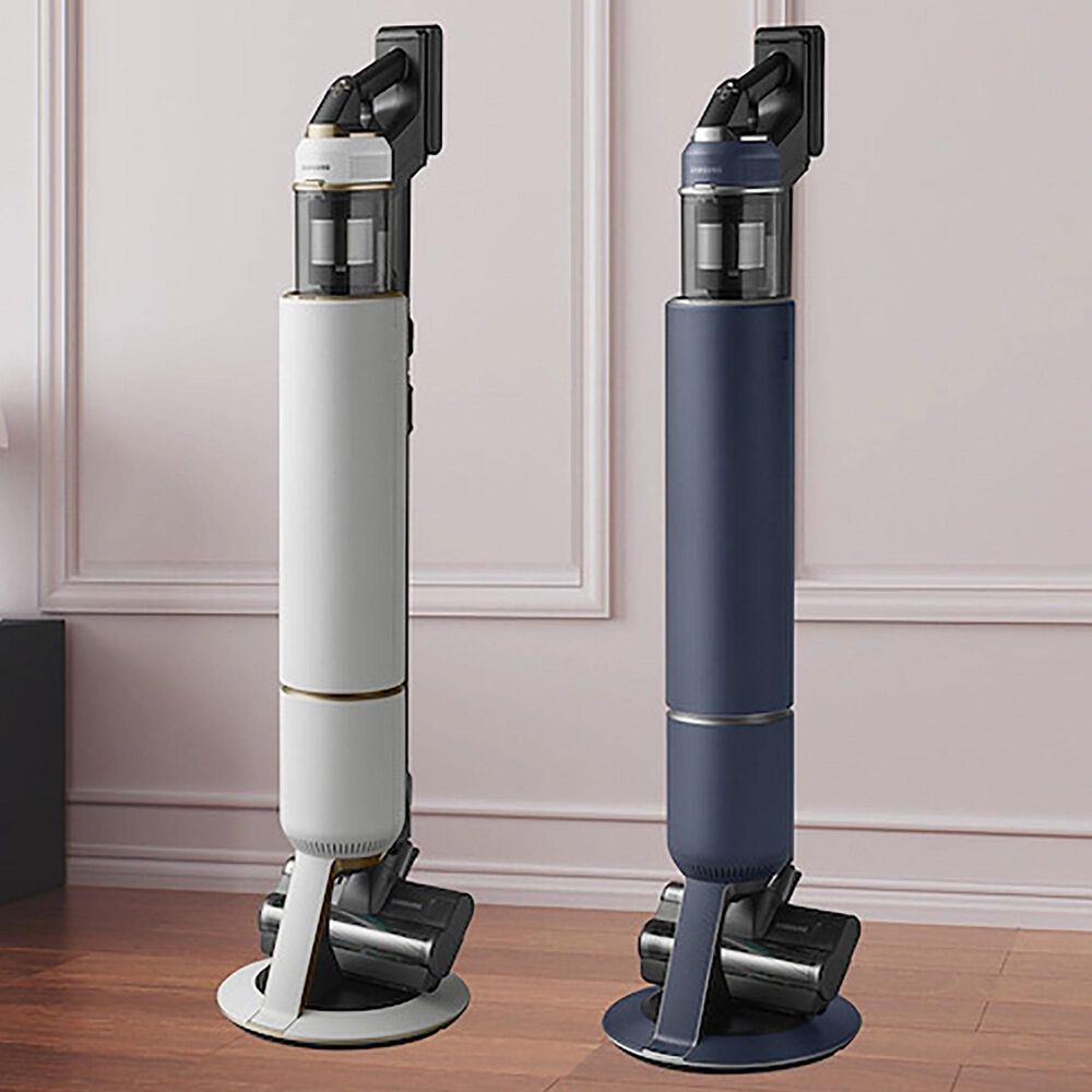 Samsung Bespoke Jet Cordless Stick Vacuum with All-in-One Clean Station in Misty White, , large