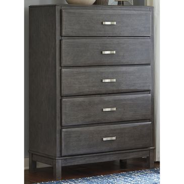 Ashley Caitbrook 5-Drawer Chest in Gray, , large