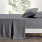 Trade Linker 3-Piece Twin Waffle Hem Sheet Set in Grey, , large