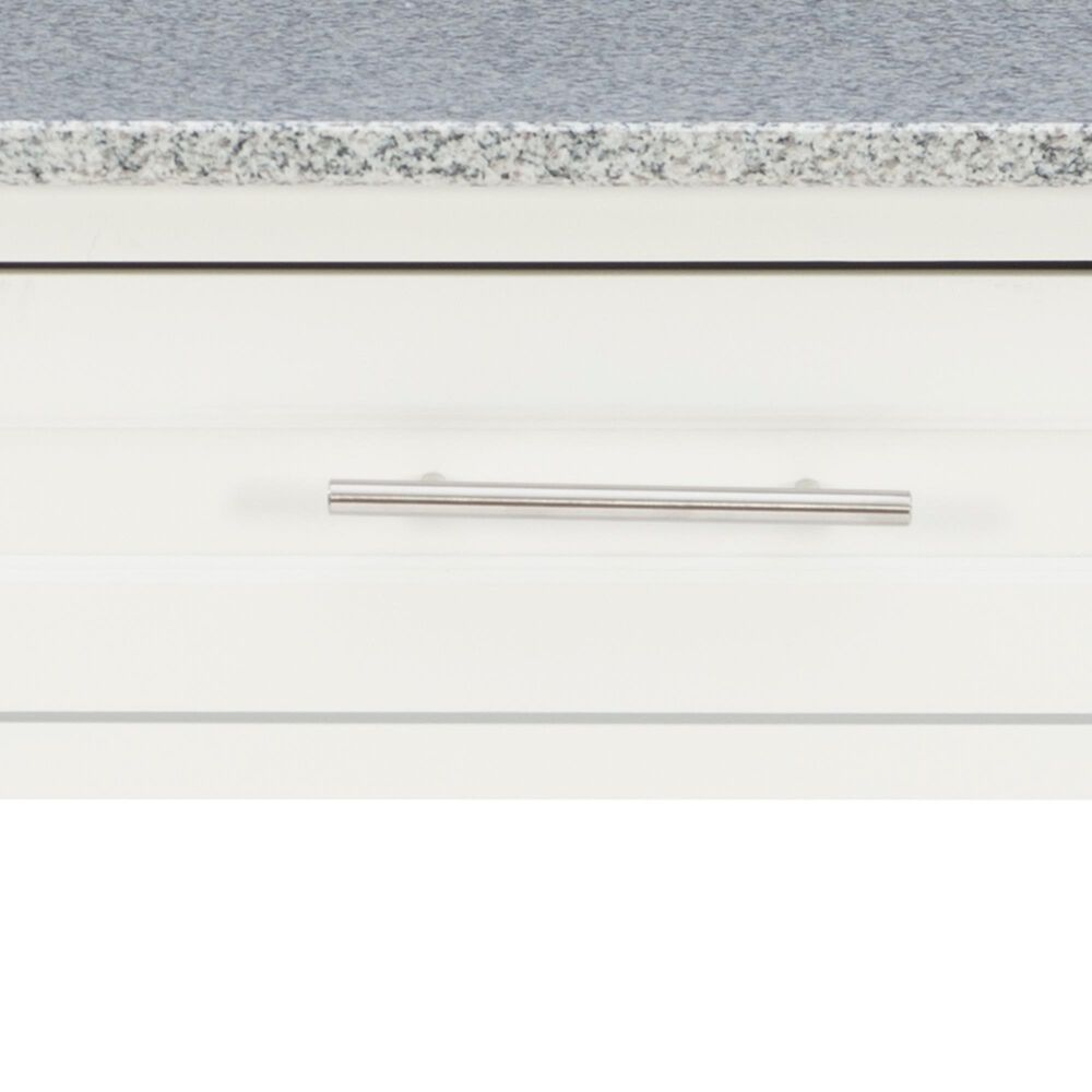 Linon Home Decor Cameron Kitchen Cart in White and Grey, , large