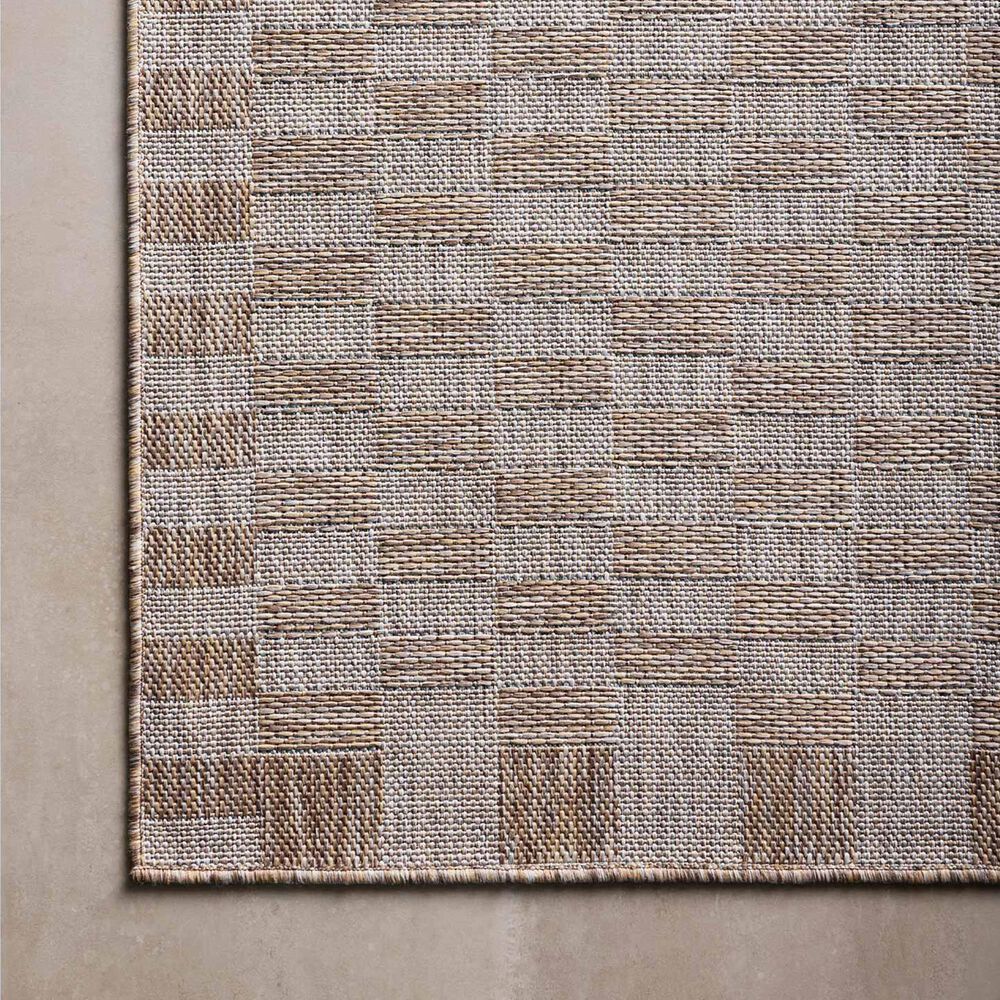 Amber Lewis x Loloi Topanga Natural and Dove 9&#39;2&quot; x 12&#39; Indoor/Outdoor Area Rug, , large