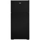 Hotpoint 15.6 Cu. Ft. Recessed Handle Top Freezer Refrigerator Right Hinge in Black, , large
