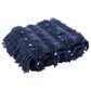 Safavieh Norlen 50" x 60" Throw in Navy, , large