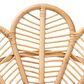 Baxton Studio Garan Rattan Accent Chair in Natural Brown and Black, , large