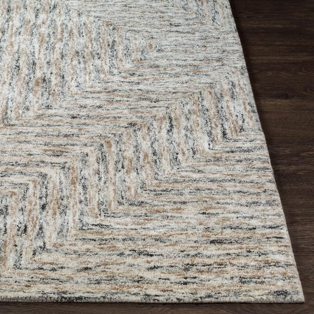Surya Falcon Light Gray, Taupe and Dark Brown 8&#39; x 10&#39; Area Rug, , large