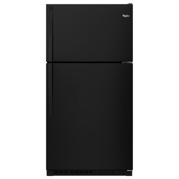 Whirlpool 20.5 Cu. Ft. Top Freezer Refrigerator in Black, , large