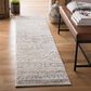 Safavieh Tulum TUL267A 2" x 11" Ivory and Grey Runner, , large