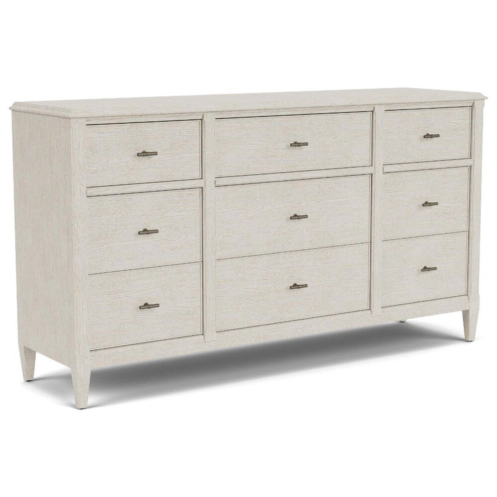 Riverside Furniture Carmella 4 Piece Queen Platform Panel Bedroom Set in Pebble Oak, , large