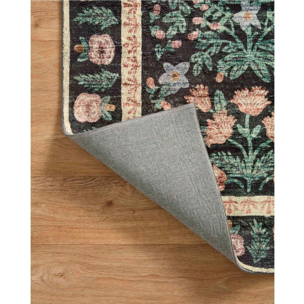 Loloi Rifle Paper Co. x Loloi Eden Mughal Garden Black 2&#39;-6&quot; x 11&#39;-6&quot; Runner Rug, , large