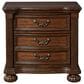 Ashley Lavinton 3-Drawer Nightstand in Cherry Brown, , large
