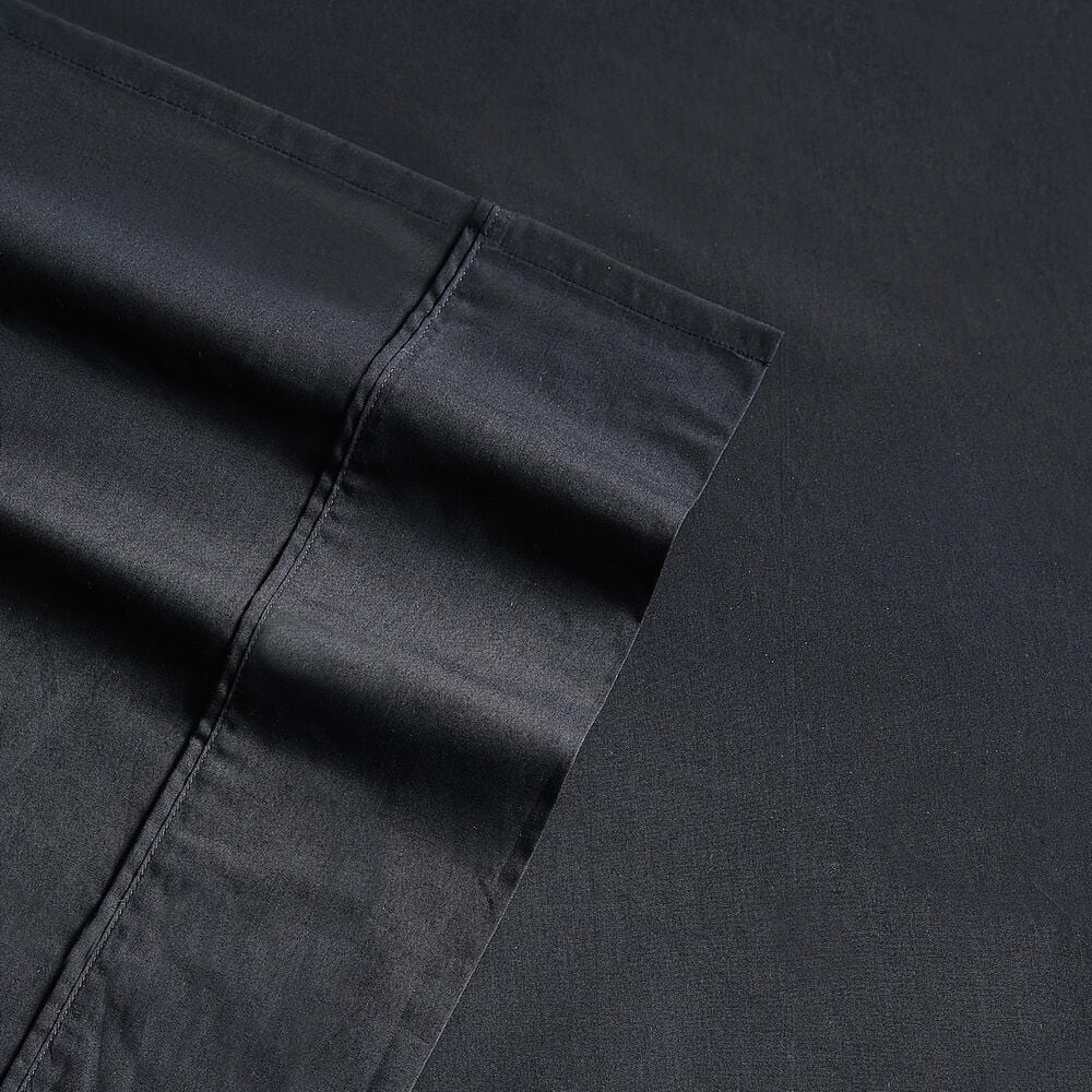 Pem America Brooklyn Loom Classic 4-Piece Full Sheet Set in Black, , large