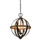 Southern Lighting Bryant 3-Light Chandelier in Brown and Black, , large