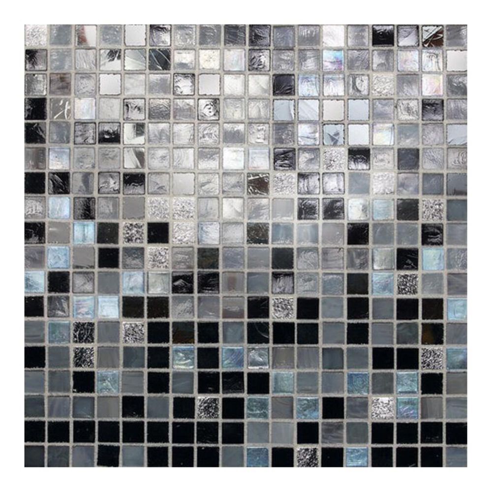 Dal-Tile City Lights Manhattan 12" x 12" Glass Mosaic Sheet, , large