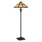 Quoizel Tiffany Bryant 2 Light Floor Lamp in Black, , large