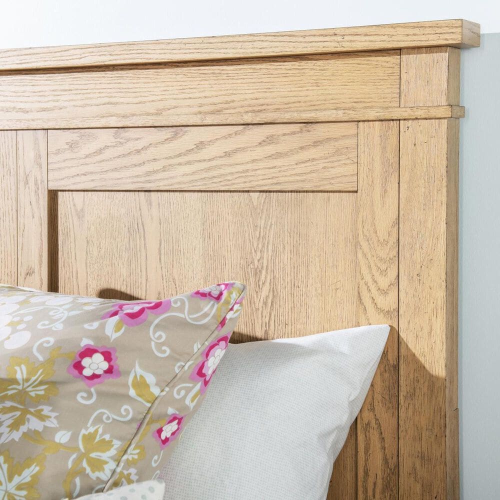 St Claire Home Today's Traditions Twin Platform Panel Bed in Natural Oak, , large