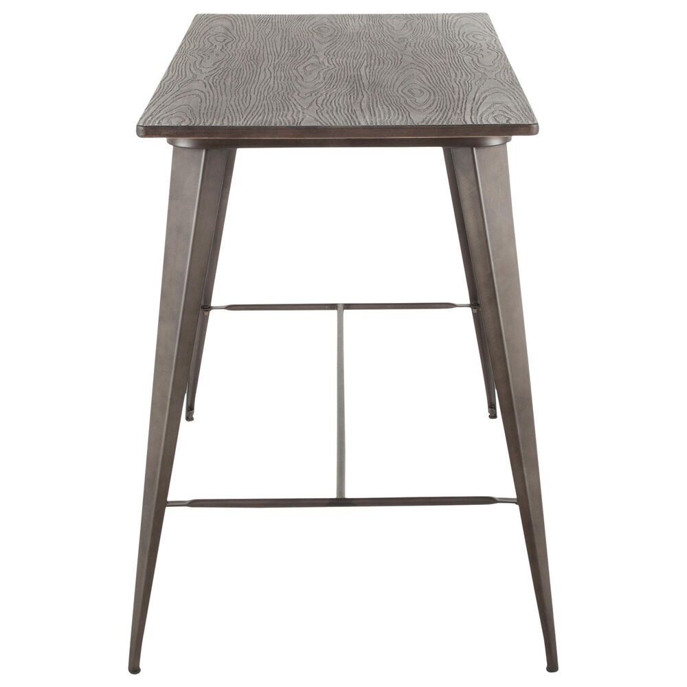 Lumisource Oregon Counter Table in Espresso/Antique, , large