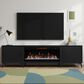 Endress International Malibu 95" Fireplace TV Stand in Moody Black, , large