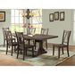 Mayberry Hill Finn Trestle Dining Table and 6 Dining Side Chairs in Walnut, , large