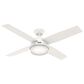 Hunter Dempsey 52" Ceiling Fan with Lights in Fresh White, , large