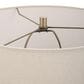 Uttermost Lunia Table Lamp in Smoky Gray and Antique Brushed Brass, , large