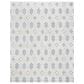 Safavieh Martha Stewart Lucia Shag MSR0728A 9" x 12" White and Light Grey Area Rug, , large