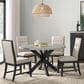 Mayberry Hill Axel 5-Piece Round Dining Set in Light Grey and Espresso, , large
