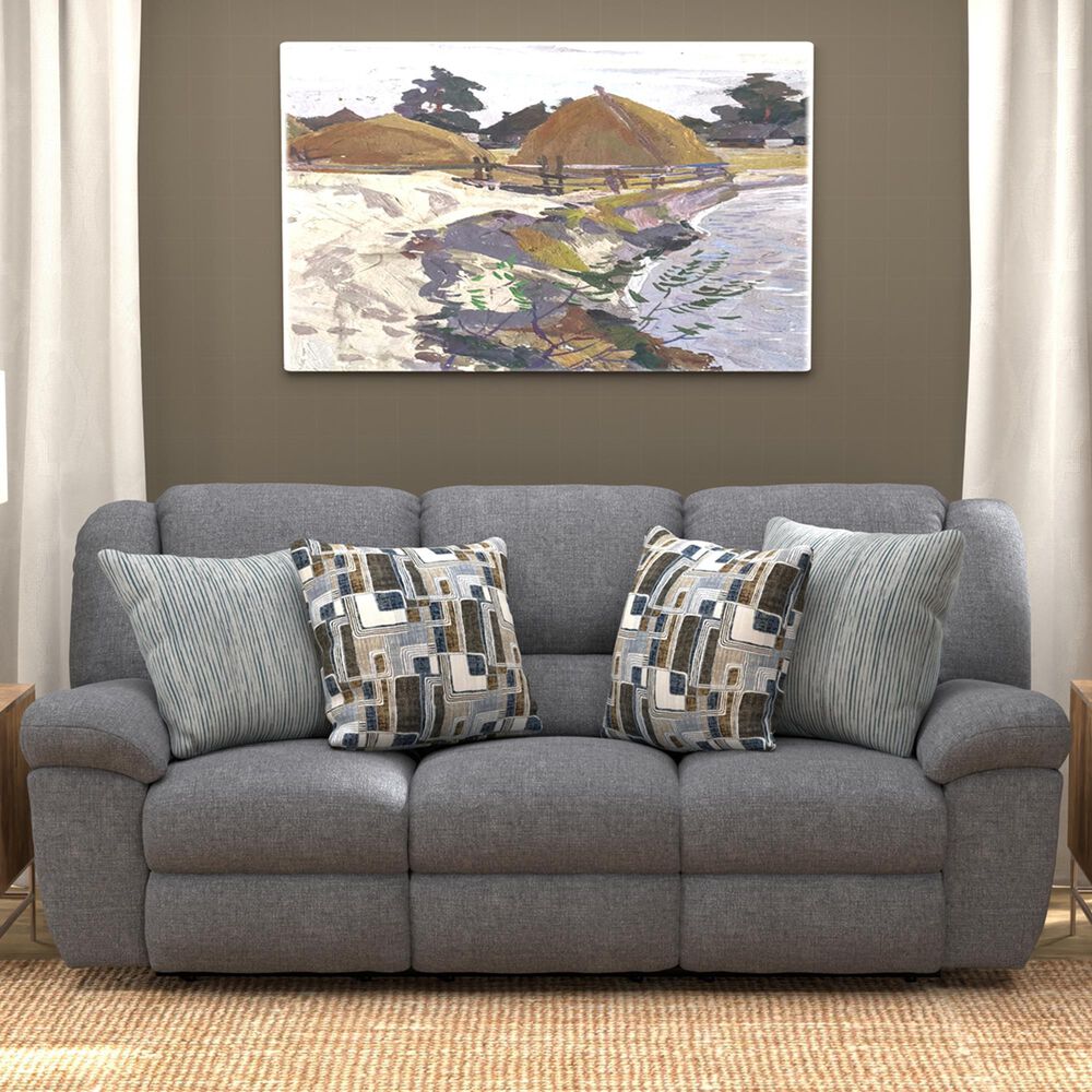 Catnapper Trifecta Power Reclining Sofa with Drop Down Table in Smoke, , large
