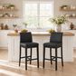 Armen Living Velena 30" Barstool in Black, , large