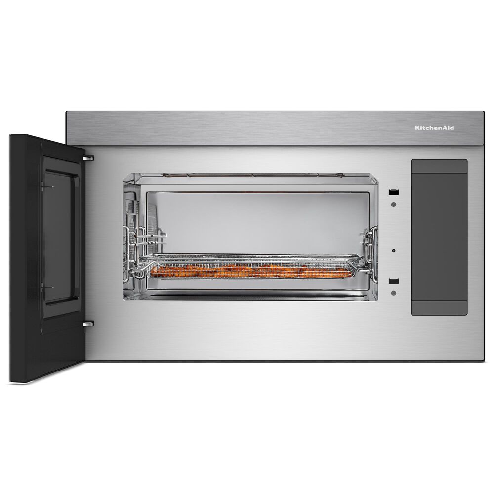 KitchenAid 1.1 Cu. Ft. Over-The-Range Microwave Oven with Flush Built-In in PrintShield Stainless Steel, , large