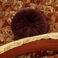 J. Queen New York Montecito 15" Round Throw Pillow in Red, , large