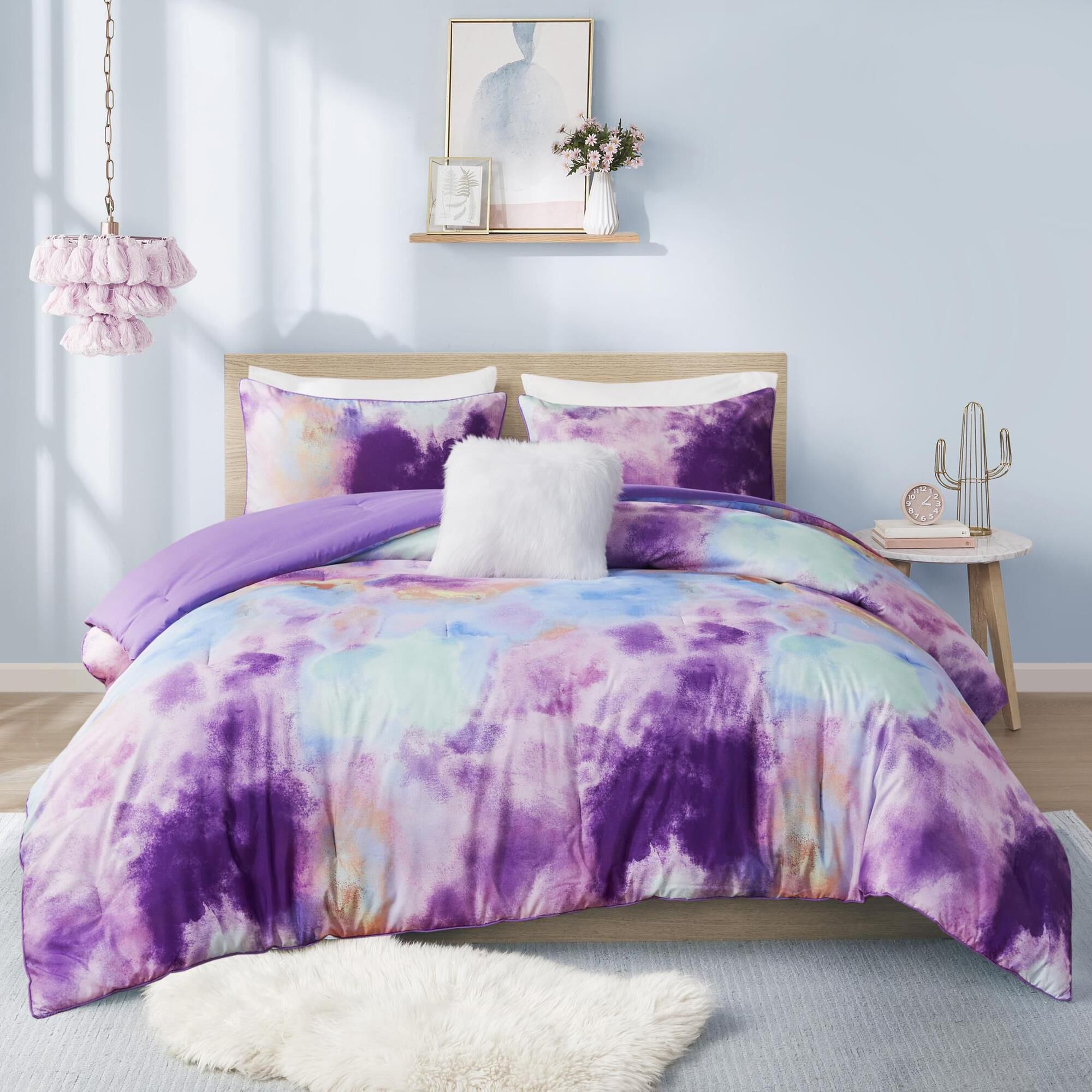 Hampton Park Cassiopeia 3-Piece Twin/Twin XL Comforter Set in Lavender