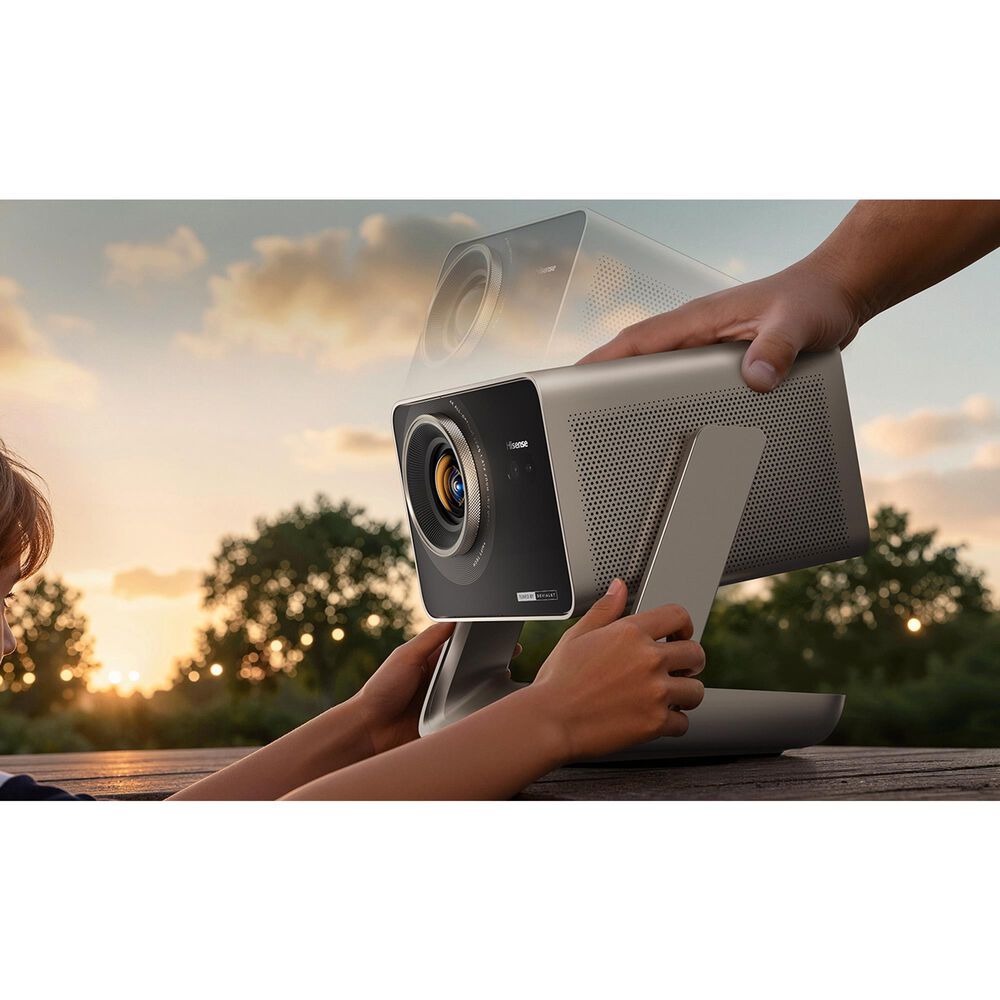 Hisense Triple Laser Mini Projector with 4000 ANSI Lumens in Gray, , large
