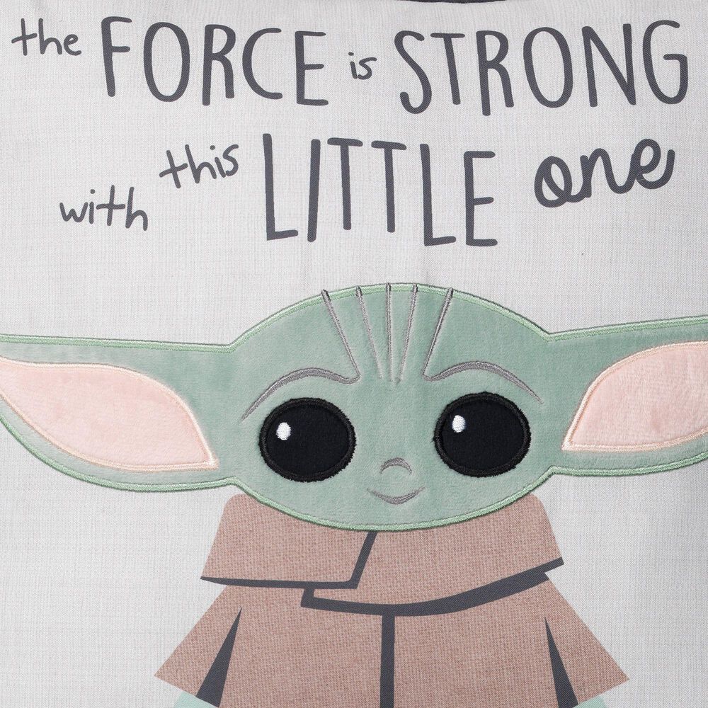 Lambs and Ivy Star Wars The Child Star Wars The Child Throw Pillow in Blush, White, Green and Black, , large