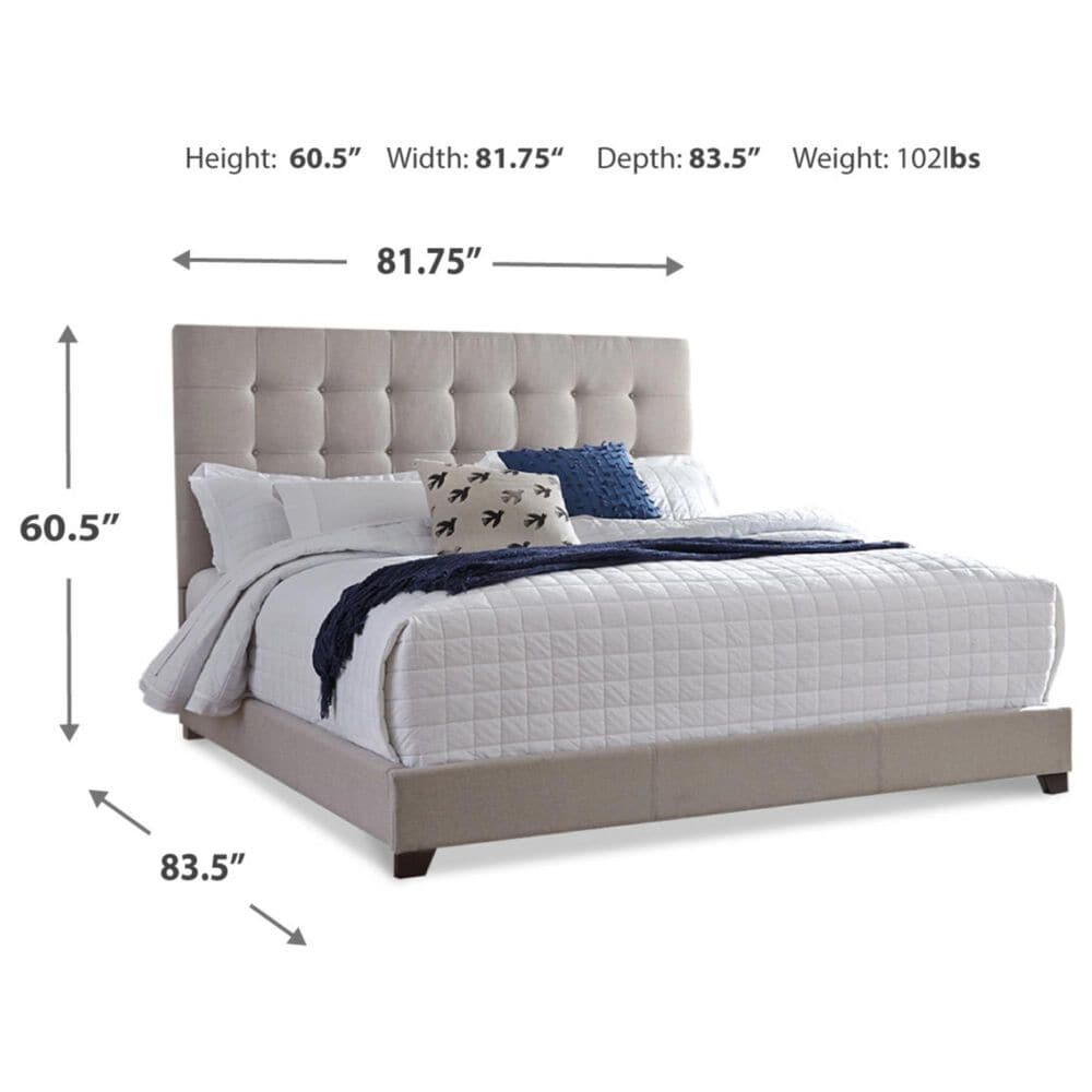 Ashley Culverbach Queen Upholstered Bed in Beige, , large